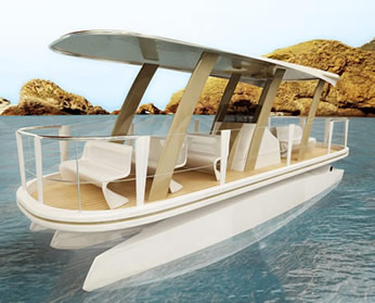 barca energia solare trasporto passeggeri